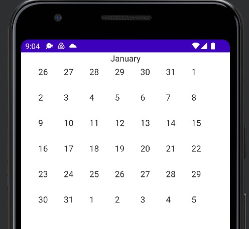 A calendar library for Jetpack Compose