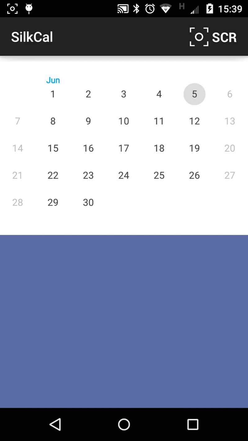 Android calendar view inspired by Sunrise calendar and iOS7 stock calendar