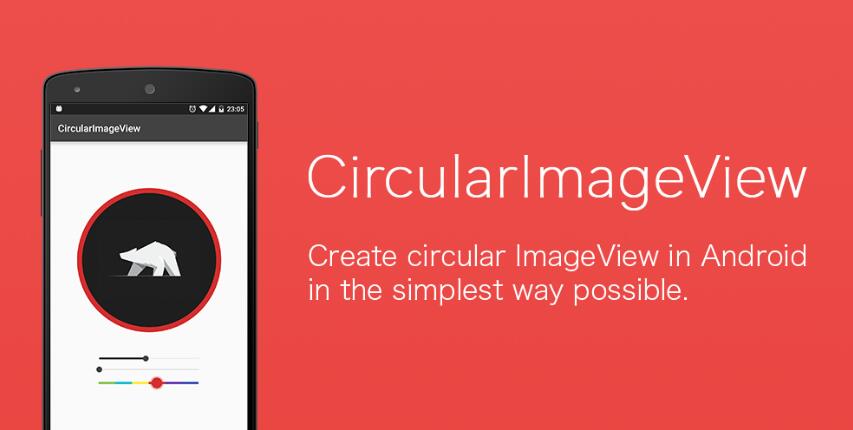 Create circular ImageView in Android in the simplest way possible