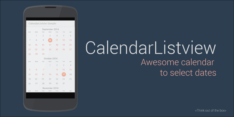 Implementation of a calendar in a ListView