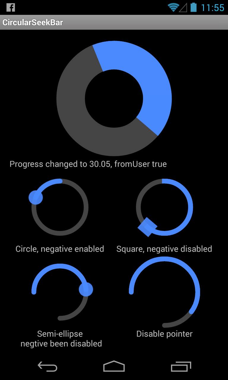 Custom circular SeekBar for Android