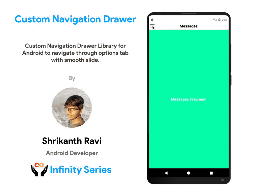 Custom Navigation Drawer Library for Android | LaptrinhX