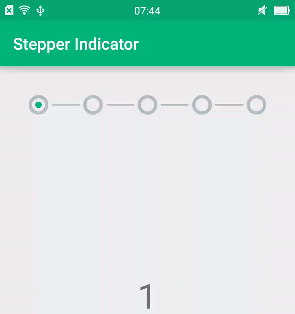 Stepper-indicator