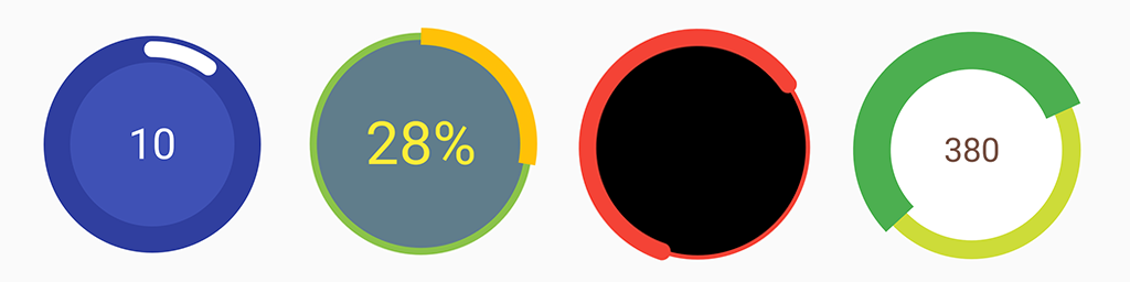 A customisable circular progress view for android