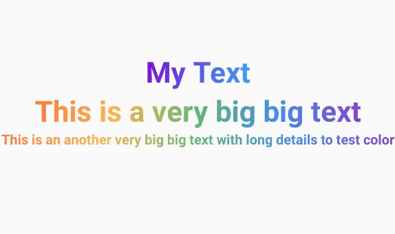 Add gradient color to your textview