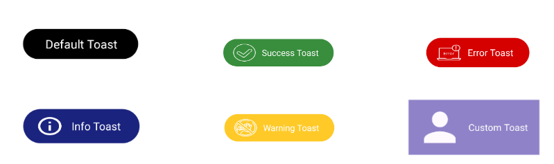 android studio toast text different colors