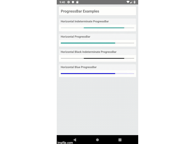 Progressbar android не отображается