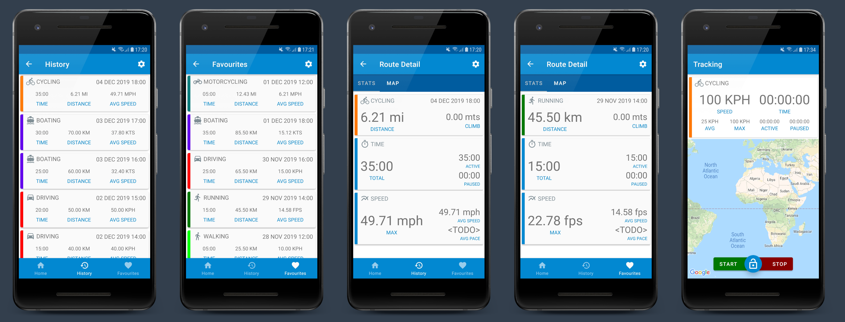 A simple Android Mobile application for logging and mapping road trips