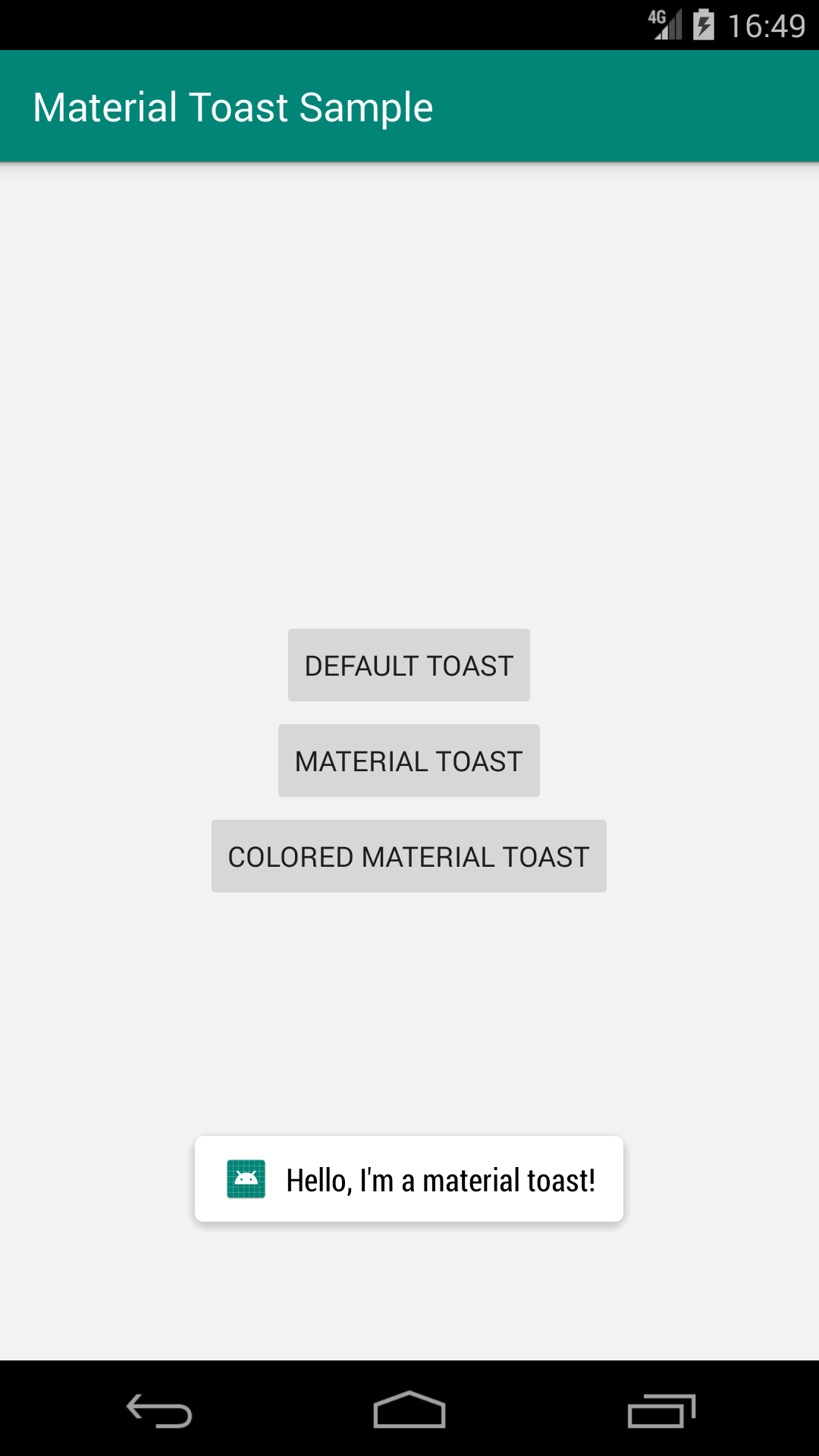 A fully and highly customizable material designed Toast for Android