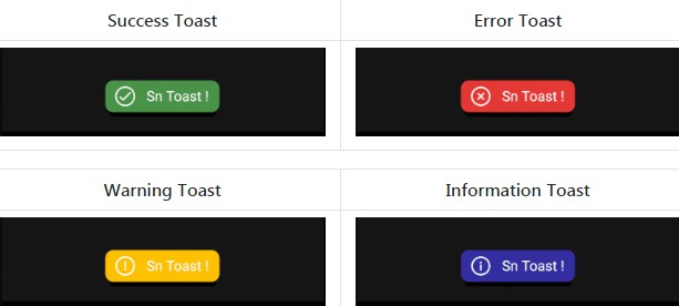 Customizable toast message library for Android