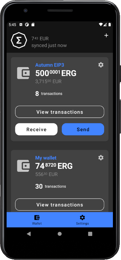 Ergo-Wallet-Android