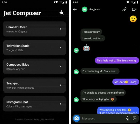 Collection of UIs and Animations built with Jetpack Compose for Android Collection of UIs and Animations built with Jetpack Compose for Android