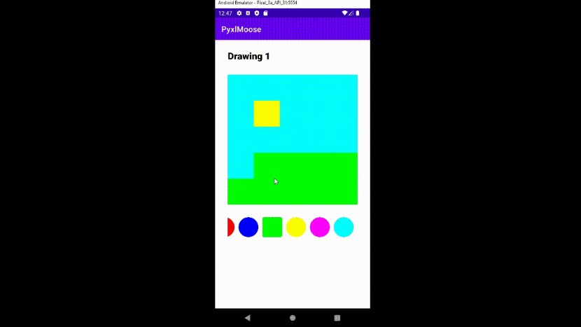 A pixel art creator for Android using RecyclerView