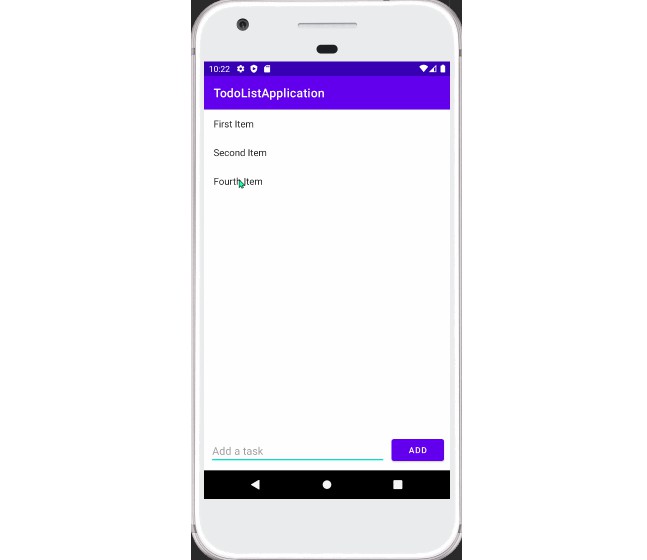 Android Simple Todo List Application