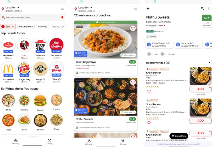 Online Food Ordering App using Jetpack Compose