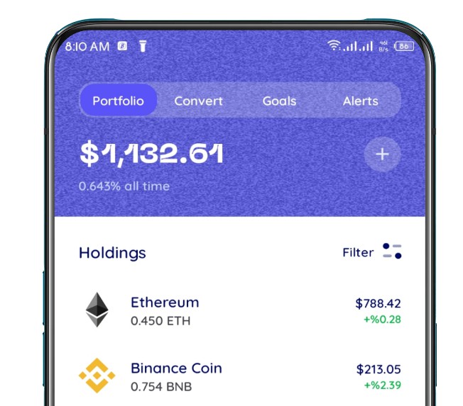 crypto portfolio app android