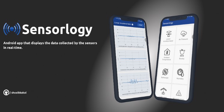 Sensorology - Android App that displays the data collected by the sensors in real-time