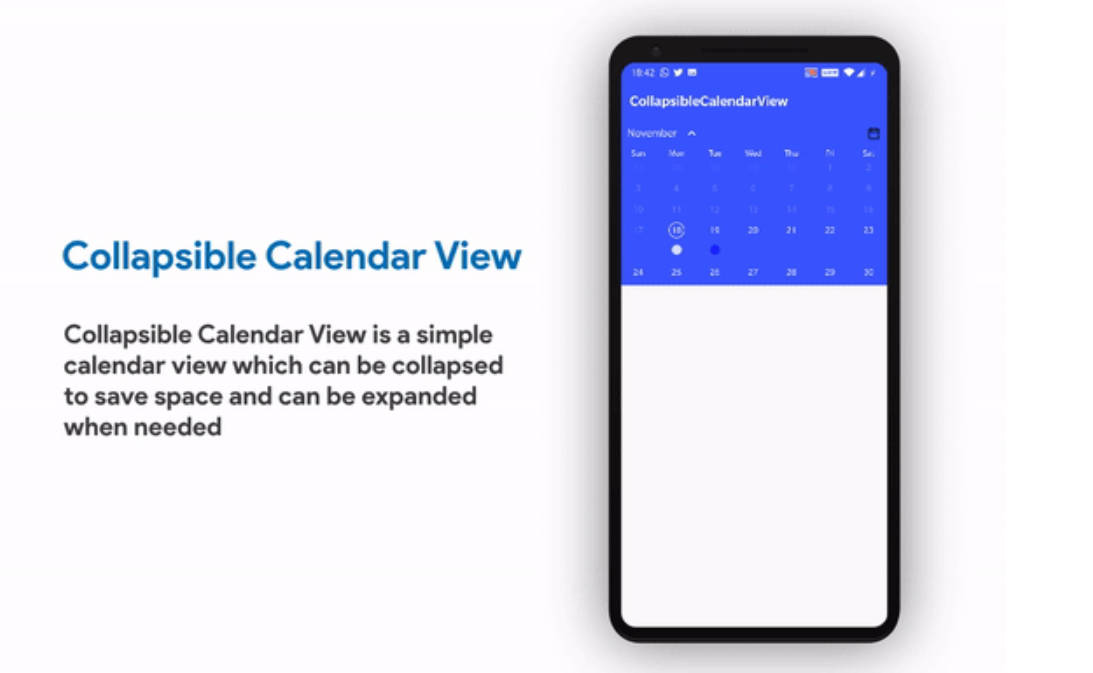 Collapsible Calendar View for Android