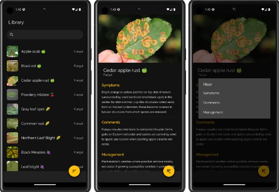 An Android application for plant disease detection