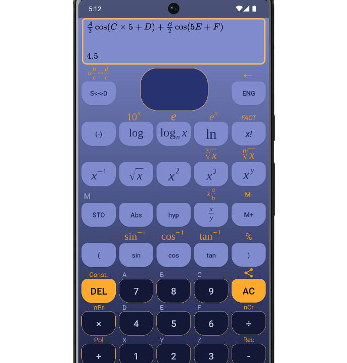 A scientific calculator for Android devices