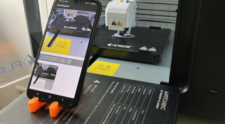 Time Elapser project for 3D printer with Android Smartphone